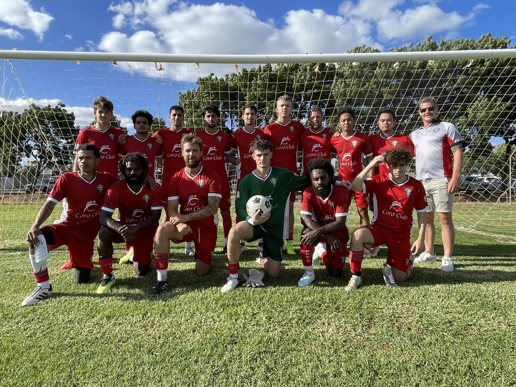Griffith City FC stands united! A team built on passion, determination, and teamwork